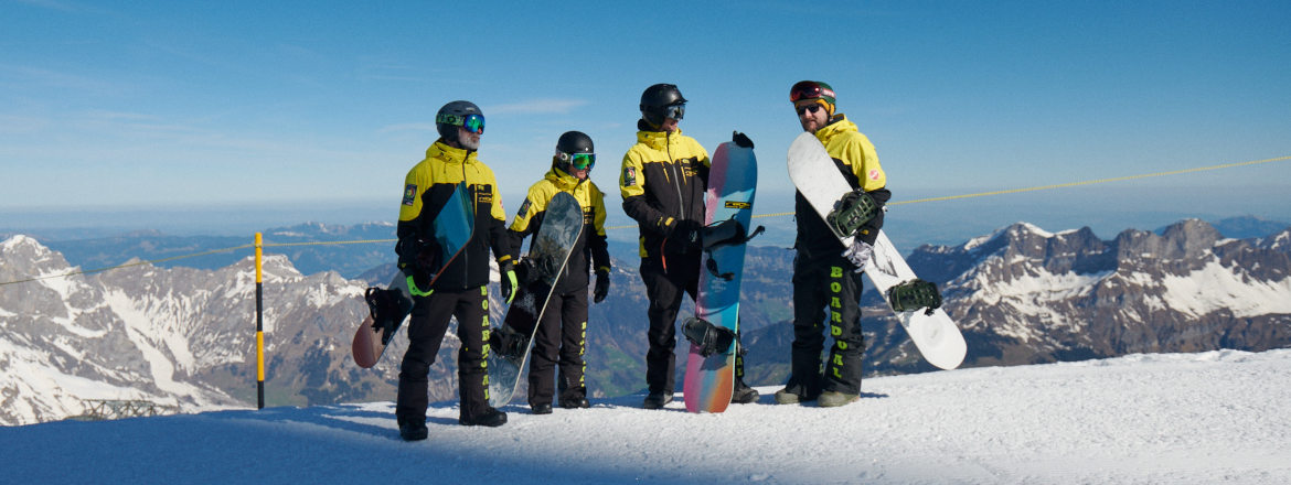 Snowboard Team auf dem Titlis